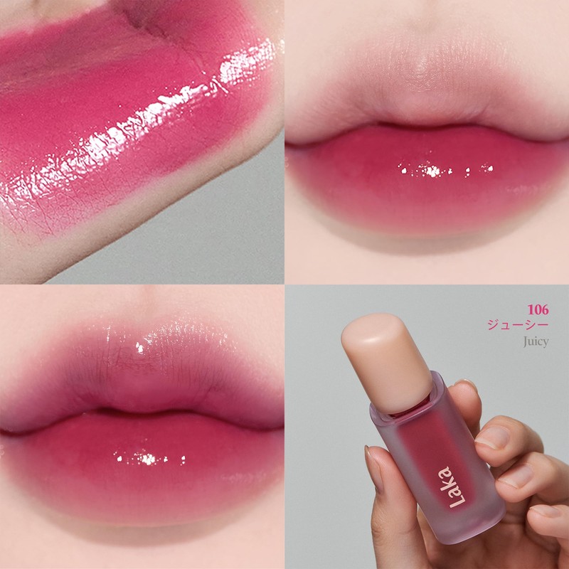 Laka Fruity Glam Tint #106 Juicy Lip Color, Genuine Japanese