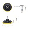 sourcing map 4 Inch Hook and Loop Sanding Disc Pads