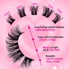 Wimpern Extensions Set 70Pcs Fluffy Künstliche Wimpern Cluster Lashes Extension