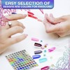 50 Pcs Clear Nail Swatch Sticks - Acrylic Nail Swatches