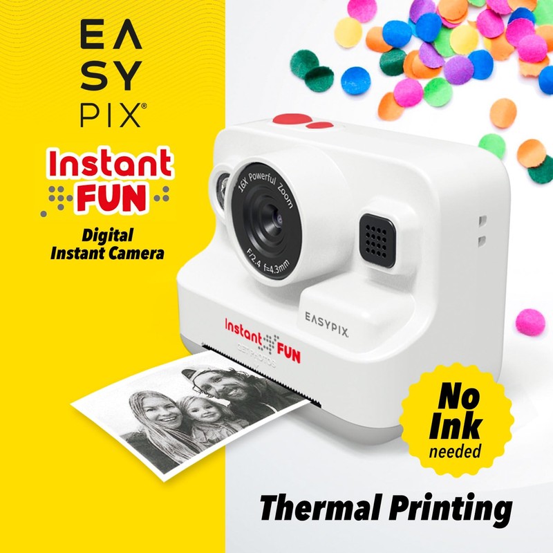 Easypix InstantFUN Instant Camera, Creative Photo Fun for Adults and