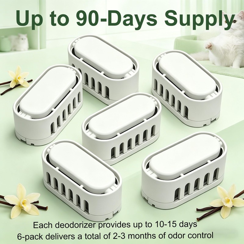 NewKe 6 Pack Deodorizer for Ellenpent ICB019 & ICB020 Automatic