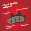 Sixity Front Ceramic Brake Pads Rotor compatible with Yamaha YXR66F