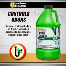 Instant Power Professional Septic System Treatment, Septic Tank Maintenance, 67.8 Fl. Oz.