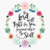Exodus 14:14 Bumper Sticker Vinyl Decal 5 inches