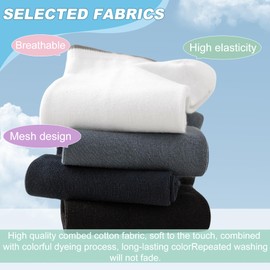 JZPJZP Men's Summer Ankle Socks Moisture Wicking Workout Socks with Cushioned Sole, Breathable Cotton for Running, Hiking, Gym & Daily Wear