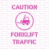 Forklift Traffic Stencil - Reusable Stencils for Painting - Create