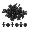 uxcell 20 Pcs Black 8mm Hole Plastic Rivets Fastener Fender