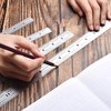 Machinist Ruler,6, 8, 12, 14-inch Stainless Steel Ruler,Metal Rulers Pack