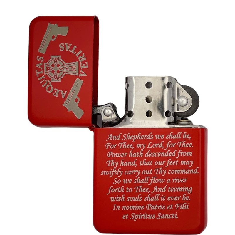 Gifts Infinity Boondocks Saints Prayer Wind Proof Oil Lighter (RD-1)
