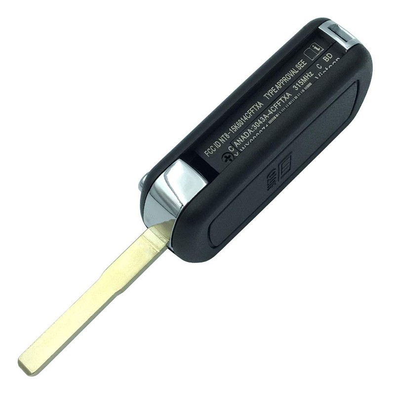3 Buttons Flip Auto Key Case Fob Styling Shell Cover