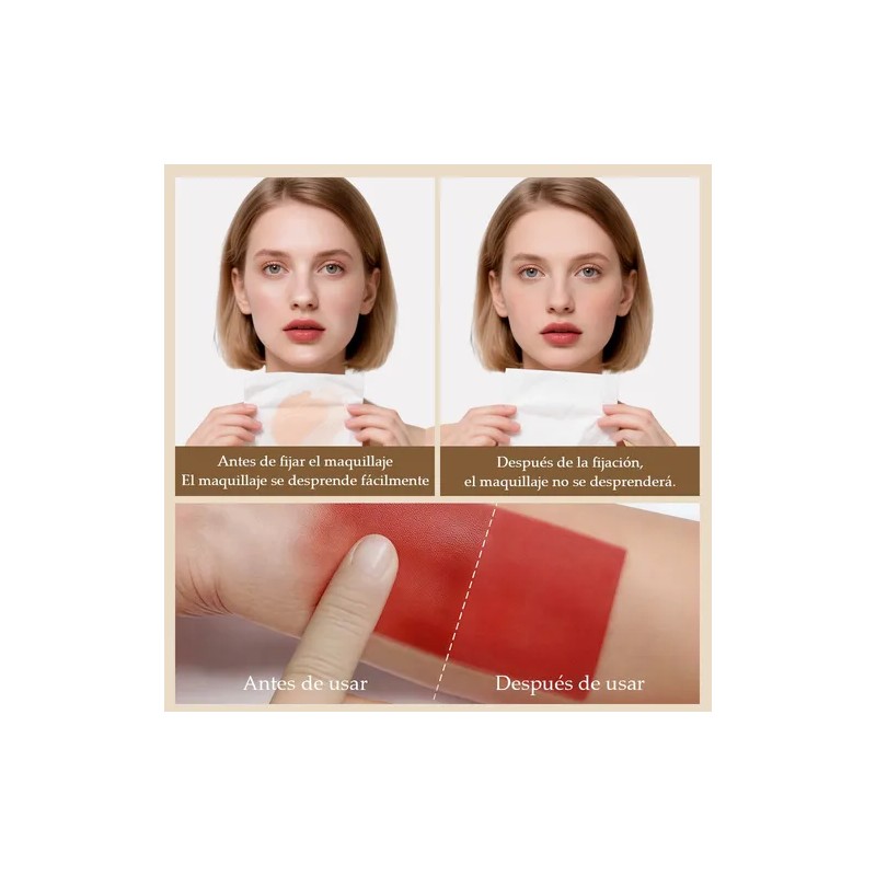 Base Maquillaje Polvo Compacto Fijador Matte 1pcs