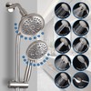 High Pressure Handheld/Rain 82-mode 3-way Shower Head Combo with 25.75"