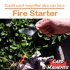 MagDepo 6 Pack Credit Card Size Magnifier Ruler Fire Starter