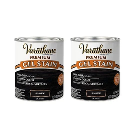 Varathane 358176-2PK Premium Gel Stain, Quart, Black, 2 Pack