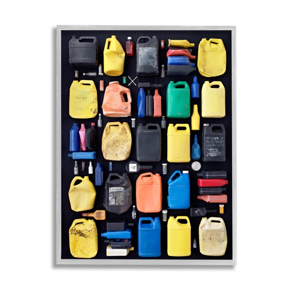 Stupell Industries Intriguing Modern Jetsam Jerrycan Containers Recycling Waste, Design