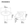RODDEX Waterfall Bathroom Faucet Solid Brass Glass Single Handle Single