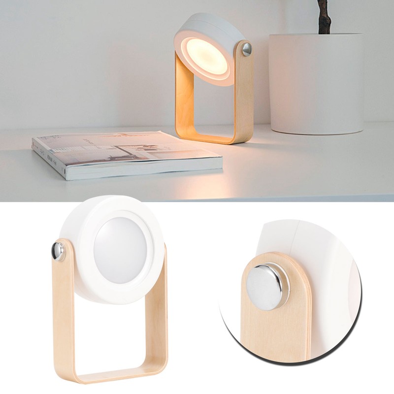 Bedside Lamp 360 Degrees Rotatable Folding Desk Reading Lamp Outdoor
