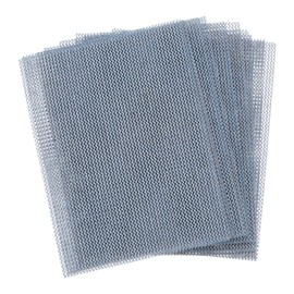 sourcing map 10pcs Mesh Sanding Sheets 320 Grits 3" x 4" Ceramic Abrasive Wet Dry Sandpaper Dust-Free Hook and Loop Abrasive Pads for Car Woodworking Metal Polishing & Grinding