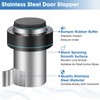 Chumia Stainless Steel Floor Door Stopper Set – Heavy Duty