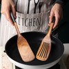 2 Pcs Best Wooden Spatula Set for Cooking Kitchen Slotted