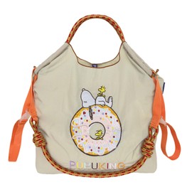 [TETEOLALA] Beautiful packaging, M size, embroidered eco bag, foldable, nylon material, shoulder strap, shoulder bag, can be worn crossbody, washable, waterproof and stain-resistant, shopping bag