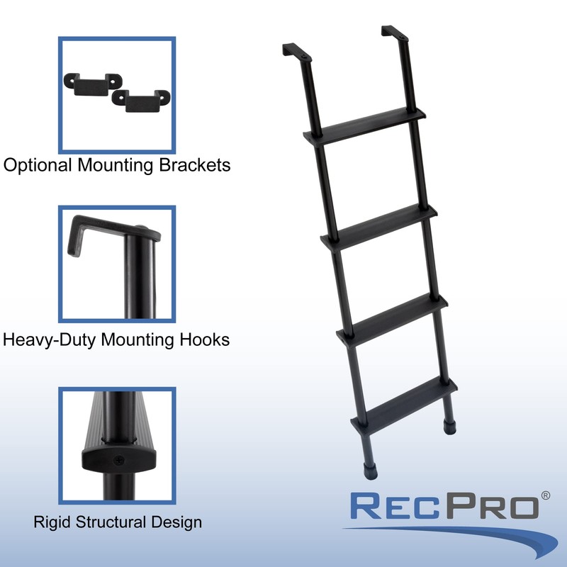 RecPro RV Bunk Ladder 52" | Black or Silver Color