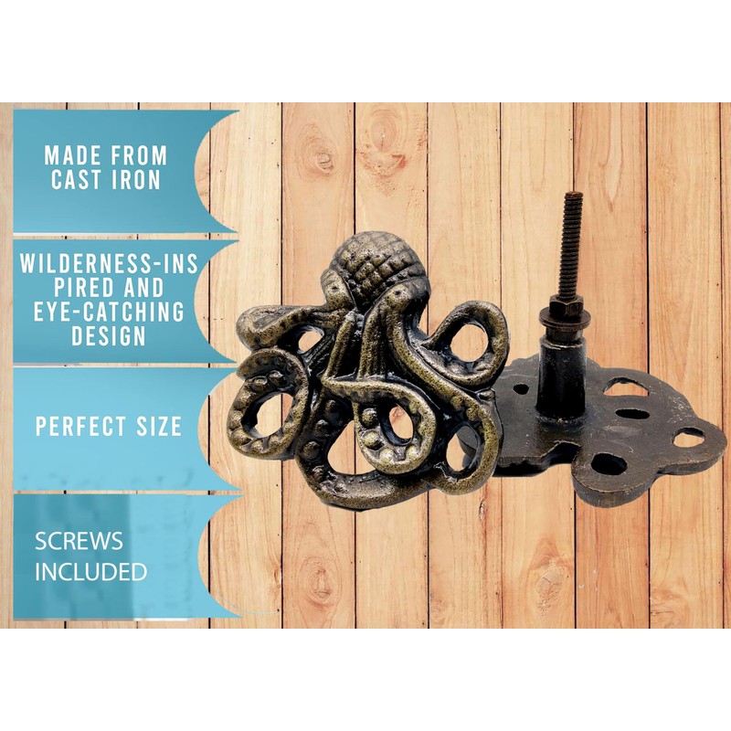 5MOONSUN5's Cast Iron Octopus knob Iron Nautical Cabinet Knobs Drawer