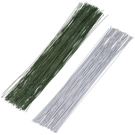 200 Pcs Floral Stem Wire, 26 Gauge Green Bouquet Stem, Bouquet Banquets, DIY Flower Crafts