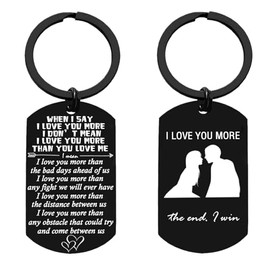 Nfyxcaz Couple Keychain I Love You Keychain for Boyfriend Girlfriend Valentines Day Gifts Husband Wife Gifts Engagement Wedding Gifts I Love You Gifts for Him Her