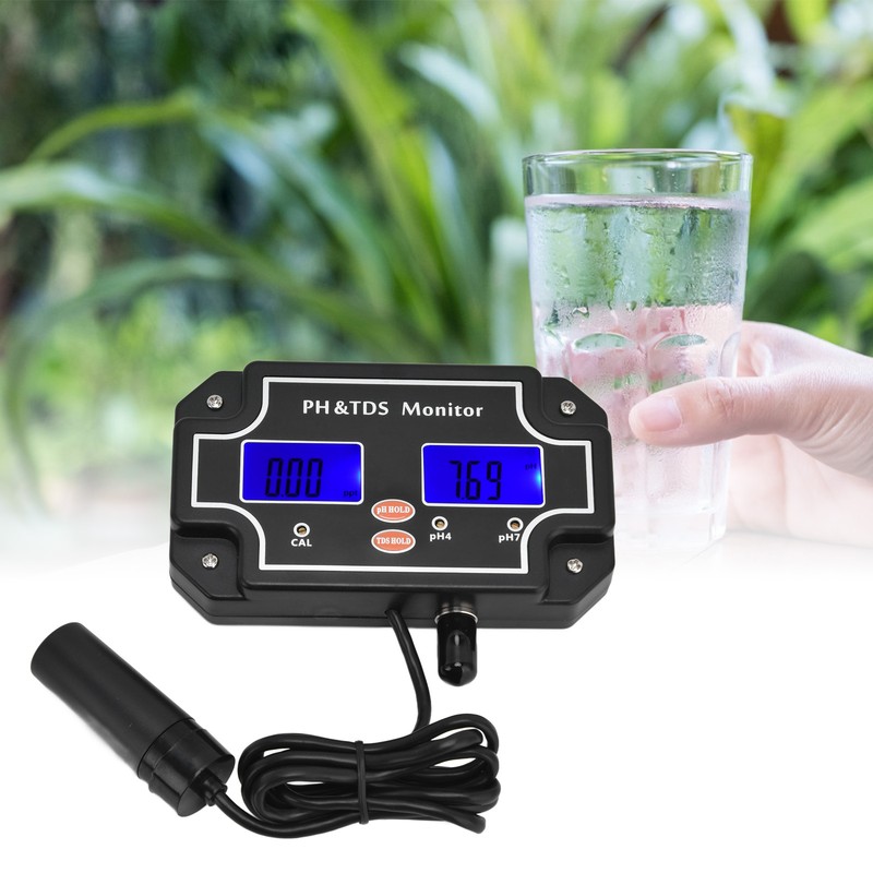 PH TDS Monitor LCD Digital Multifunctional Water Quality Analysis Tester