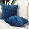 MADIZZ Pack of 2 Boho Striped Corduroy Throw Pillow Covers