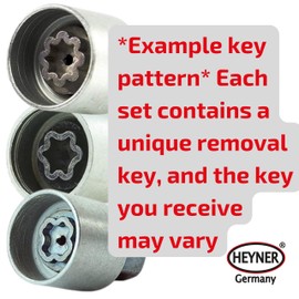 Fits Porche Cayenne Models 2003 To 2024 Heyner Germany Stil Block PRO Locking Wheel Nuts M14x1.5 Set 4 Locks Thatcham Quality Assured Bolts 299/5