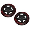 PTDecals 2PCS Texas Star Emblem Texas Edition Auto Car Badge