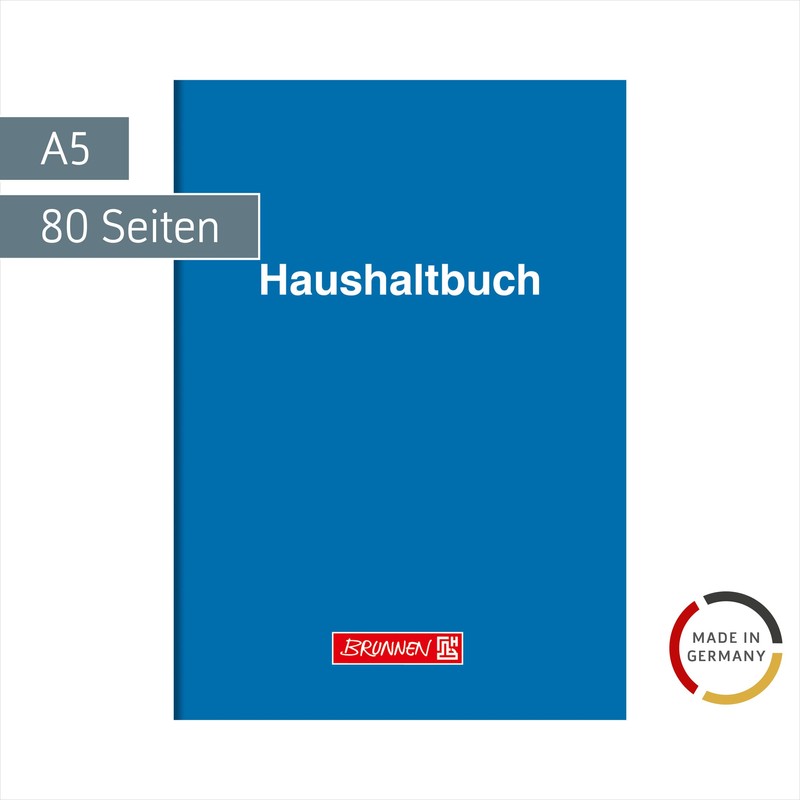 Brunnen 1010161 Business Book Household Book Glossy Cardboard with Expense