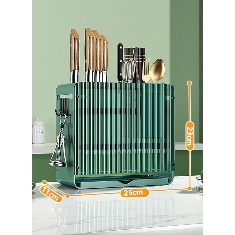 KBOX811 Knife Holder Organizer Stainless Steel Rack This multifunctional kitchen