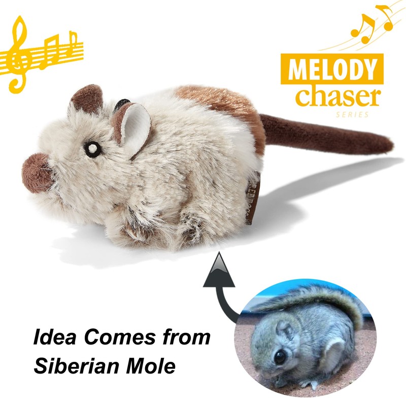 Vealind Three Dogs & A Cat Melody Chaser Pet Interactive