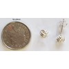Sterling Silver Wool Knot Earrings - SIZE: 6mm. Gift Boxed