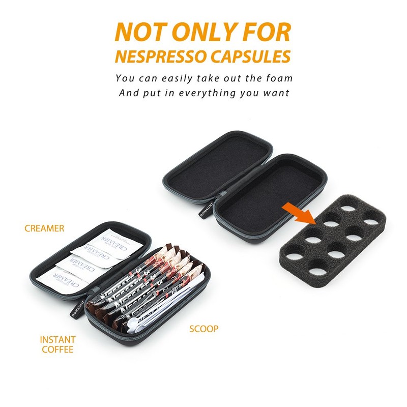 Protective Carrying Case For Nespresso & Compatible Capsules Portable Espresso