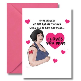 Nessa Mother's Day Card, Mum Birthday - To be honest – Cute & Sarcastic Mum Card - M142
