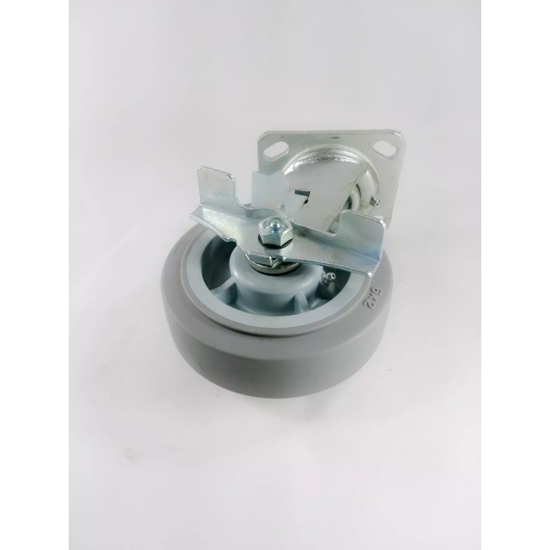 Hy-Weld 6" x 2" Non-Marking Rubber Caster(Flat) - Swivel (2EA)