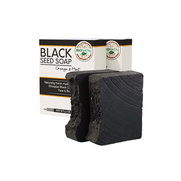 Bionatal 2 Black Seed Soaps 4.2oz (Ethiopian Seeds) Orange &