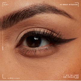 NYX PROFESSIONAL MAKEUP Epic Ink Liner, Waterproof Liquid Eyeliner with Vegan Formula - Dark Chocolate (Dark Brown Matte)