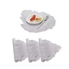 Hosoncovy Leaf Shaped Placemats Set of 4 ,Table Mats Set