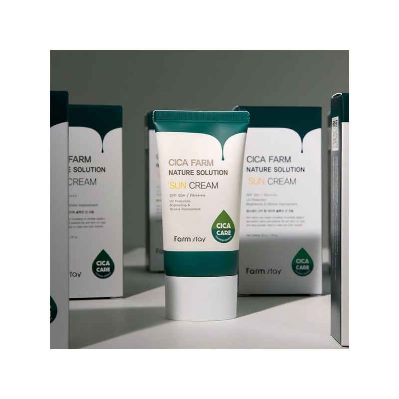 Farmstay 팜스테이 시카 팜 네이쳐 솔루션 선크림 50g Farmstay Cica