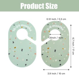 YUNRUI Baby Wardrobe Dividers Set of 8, Cute Print Double Sided Design Baby Closet Dividers, Clear Age Labels Baby Closet Organizers Ideal for Newborns Toddler Age Boy and Girl Use