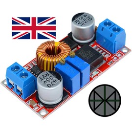 1Pc XL4015 5A 75W DC-DC Adjustable Buck Converter 4-38V to 1.25-36V, High power LED constant current driver module, Step Down Buck Power Supply Voltage Regulator Module