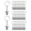 YETOOME 30 Pcs Guardian Angel Charm Keychain Key Ring for