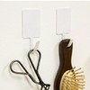White Wire Attached Hook 2P Kitchen Living Interior Housekeeping Home Decoration Organizing Living Home Accessory 2ea