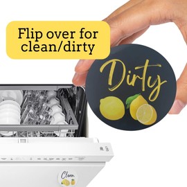 Dirty Clean Dishwasher Magnet, Dishwasher Magnet Clean Dirty Sign, Dishwasher Sign Clean Dirty Magnetic, Clean and Dirty Dishwasher Magnet, Clean/Dirty Dishwasher Magnet, Lemon Kitchen Decor